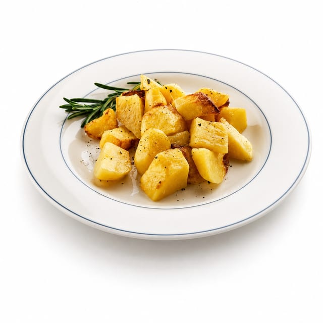 Roasted potatoes.